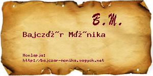 Bajczár Mónika névjegykártya